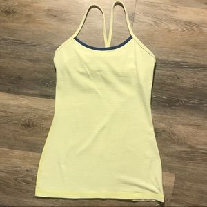 Lululemon Athletica Striped Power Y Tank Top